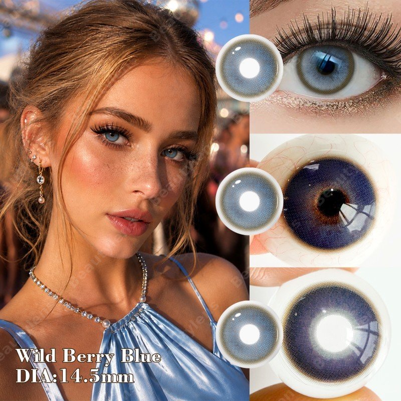 Wild Berry – Prescription Colored ContactsYearly Disposal | HEMA Material | 14.5mm | Base Curve 8.5 | 40% Water Content