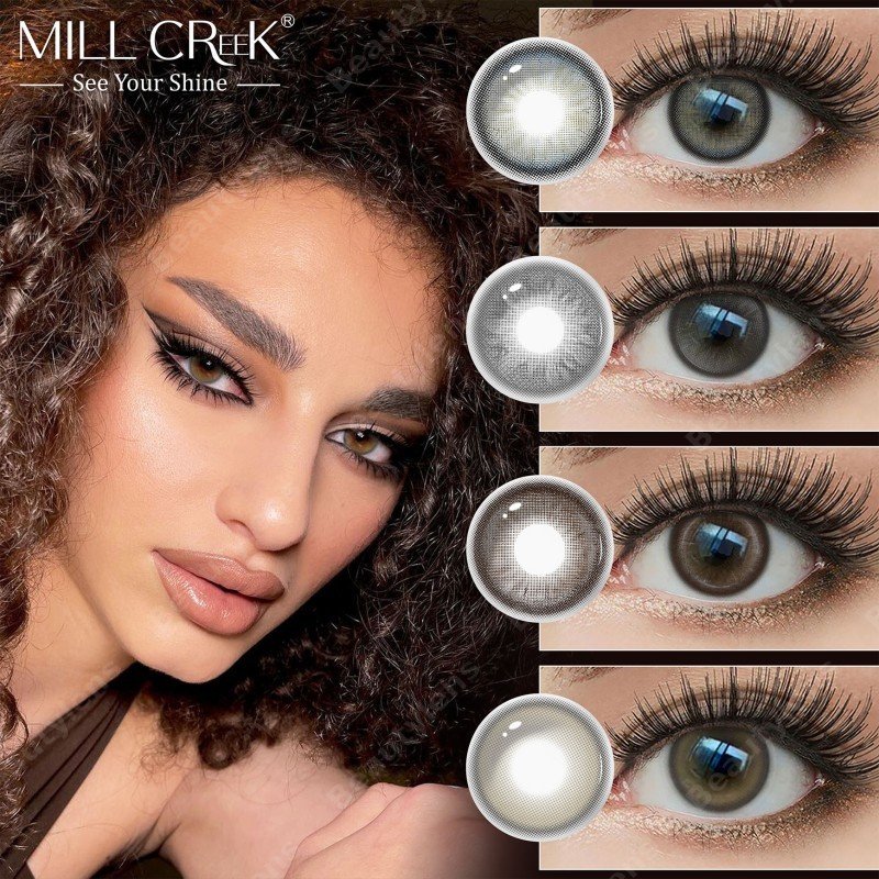 Dolly Kristin Grey – Monthly Colored Contacts Lenses14.2mm | 4-Tone Design | Plano (0.00) | No Power